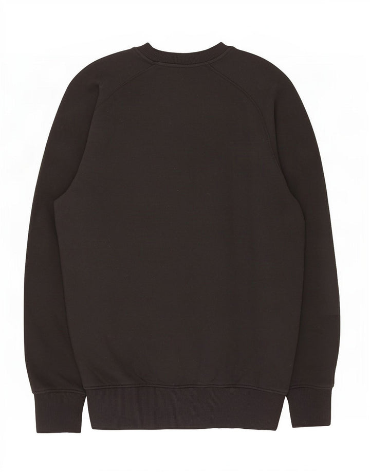 Zara moletom feminino oversized jumper UK 10 pequeno algodão preto