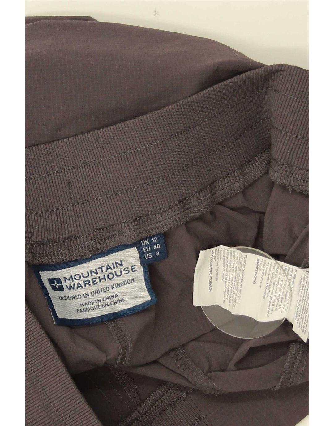 Calças de treino femininas Mountain Warehouse poliéster cinza médio UK 12
