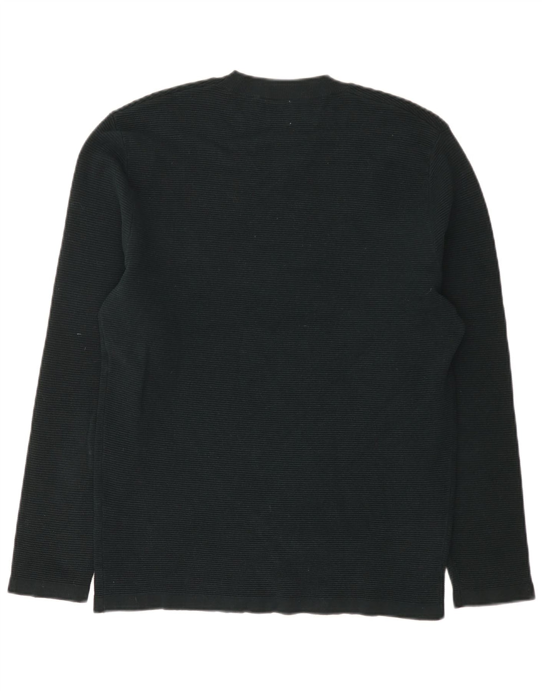 Zara Top masculino manga comprida algodão verde médio