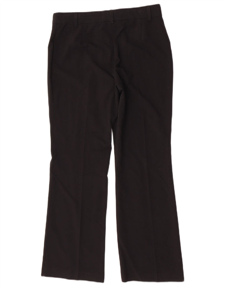 Calça feminina Marks & Spencer Bootcut Suit UK 10 pequena W30 L28 preta