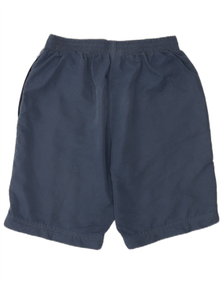 Shorts esportivos masculinos ASICS médio azul marinho poliéster