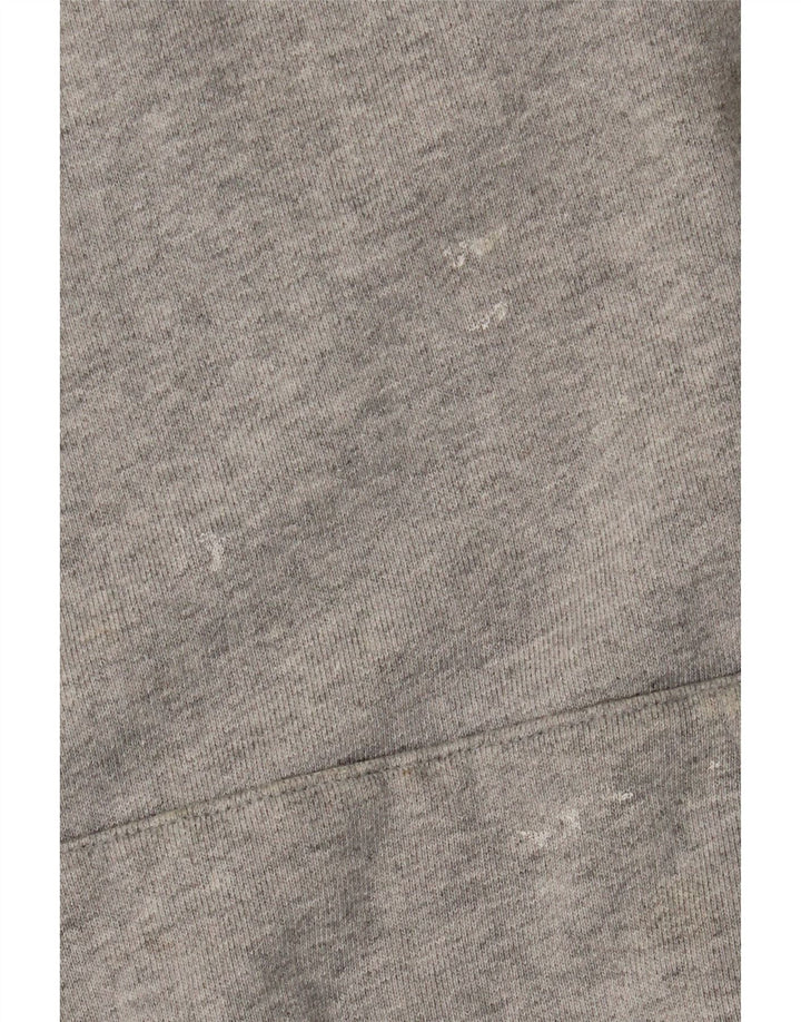 Adidas Womens Oversized Hoodie Jumper UK 14 Médio Cinza Algodão