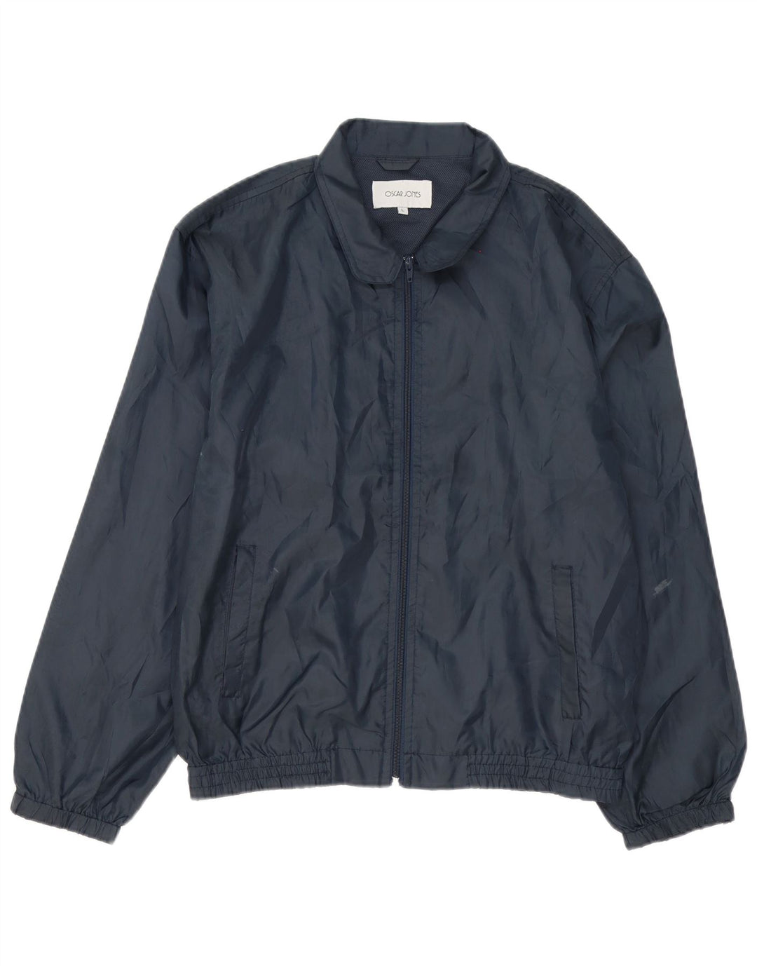 Jaqueta bomber masculina Oscar Jones Reino Unido 40 grande azul marinho