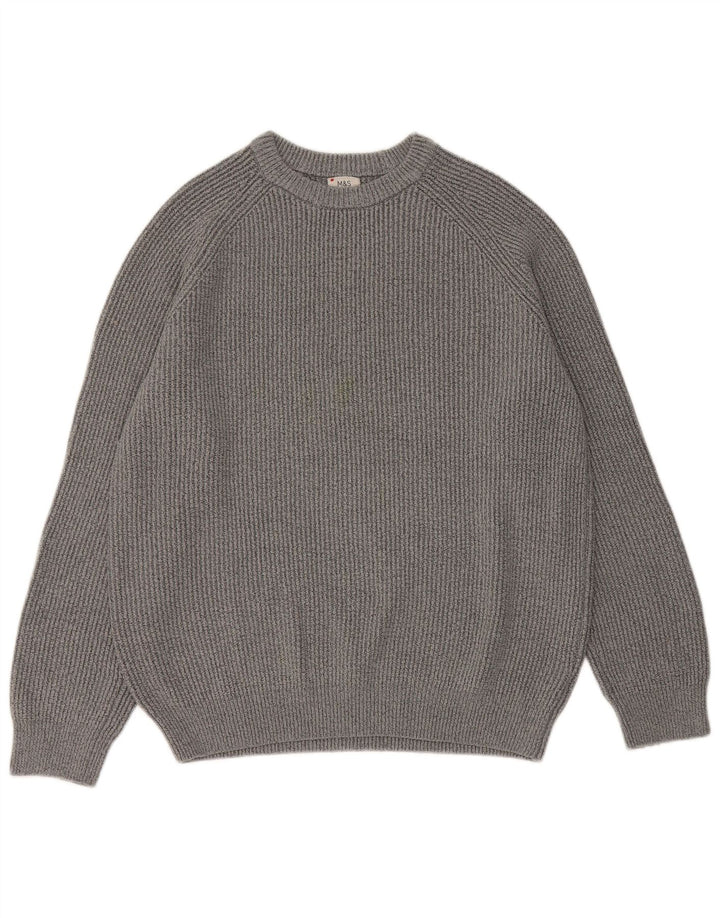Suéter masculino Marks & Spencer com gola redonda XL poliamida cinza