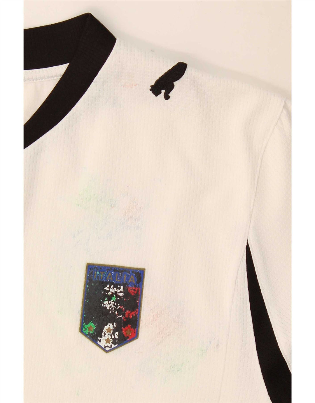 Camiseta Puma Menino 13-14 Anos Branco Colorblock