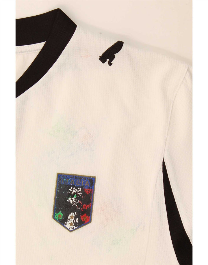 Camiseta Puma Menino 13-14 Anos Branco Colorblock