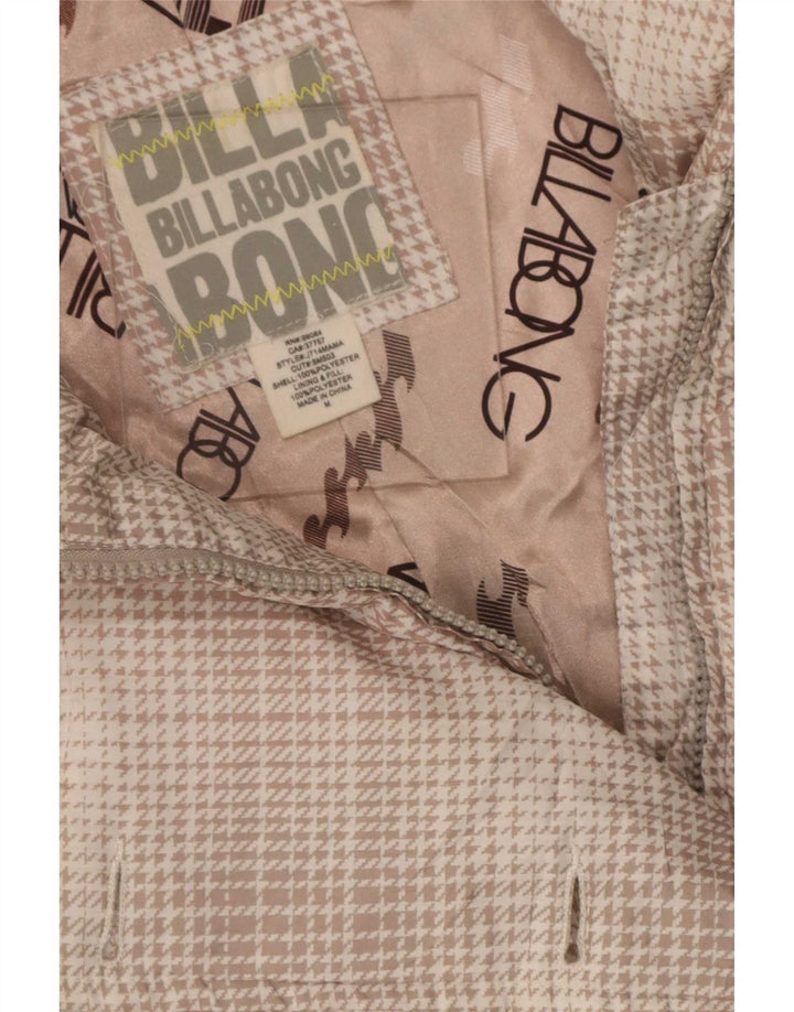 Casaco acolchoado feminino Billabong UK 12 Houndstooth médio multicolorido