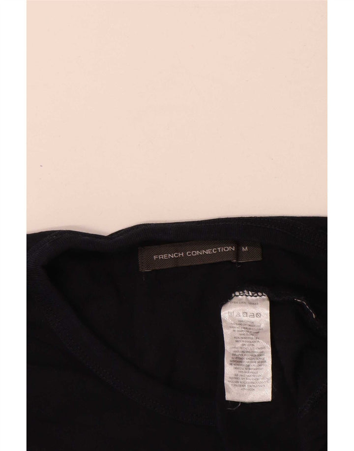 Camiseta masculina French Connection Top médio algodão azul marinho