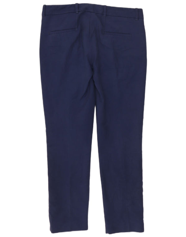 Zara Calça Chino Feminina Slim Médio W28 L28 Azul Marinho