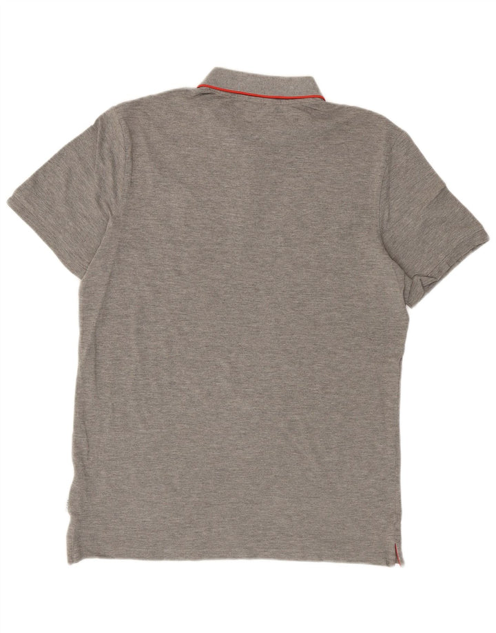 Camisa polo masculina JACK & JONES grande algodão cinza