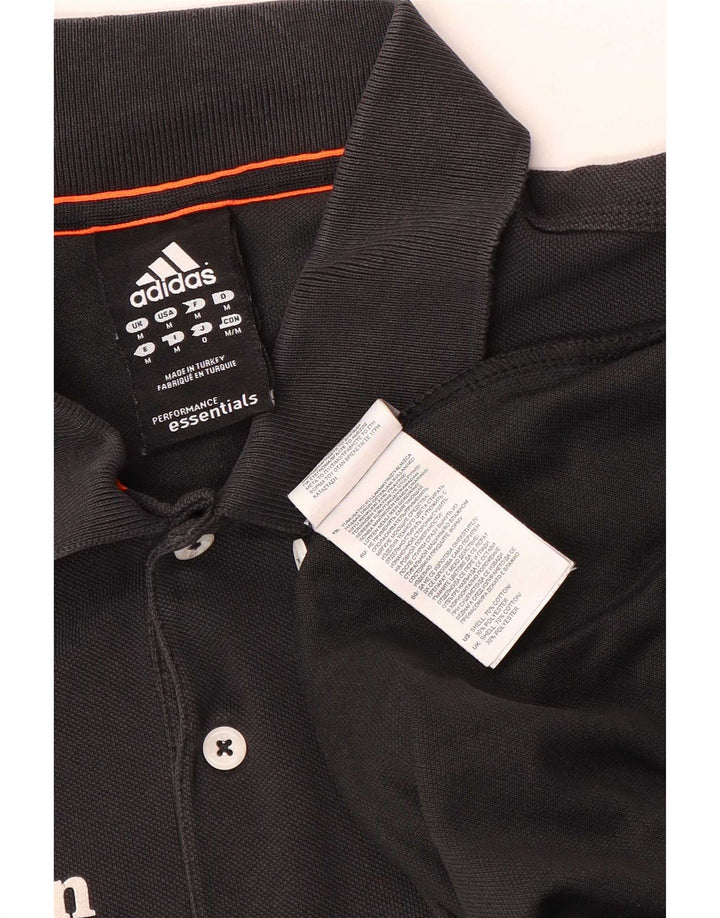Adidas Mens Martin Graphic Polo Shirt Médio Algodão Preto