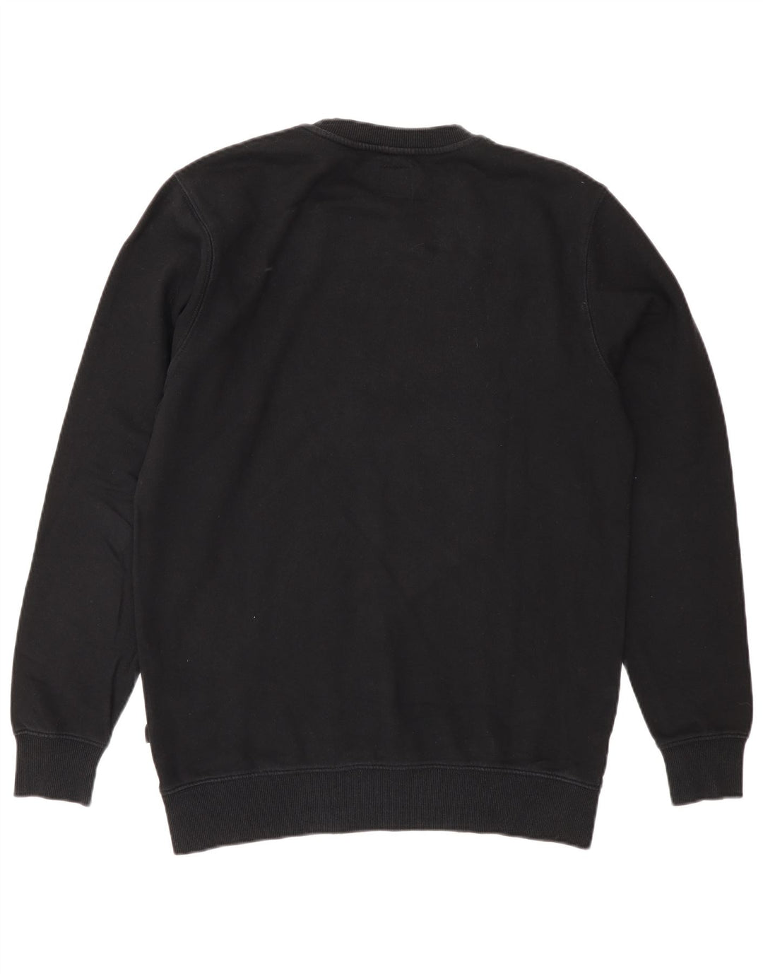 Vans Mens Graphic Moletom Jumper Pequeno Algodão Preto