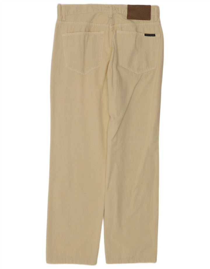 GANT Calça masculina reta casual W32 L29 algodão amarelo