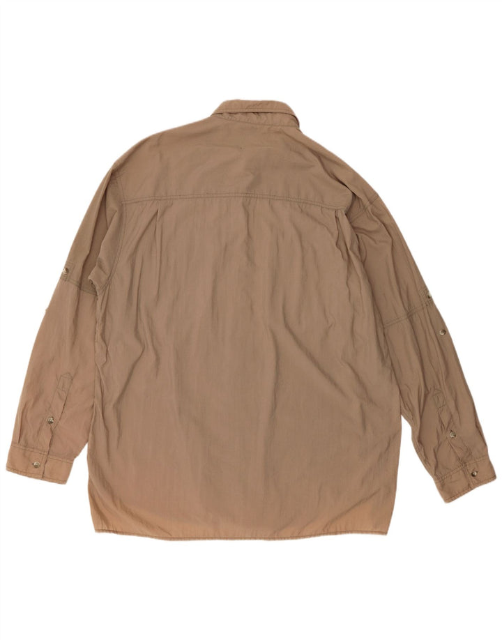 Camisa masculina Columbia XL bege nylon