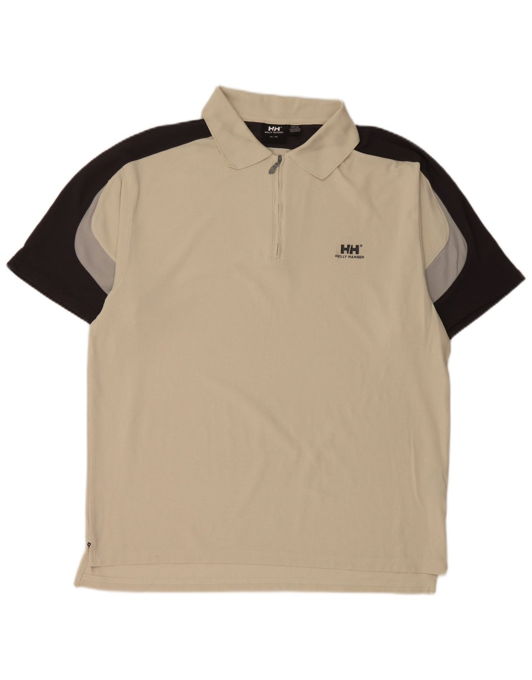 Camisa polo masculina Helly Hansen XL Off White Colourblock Nylon