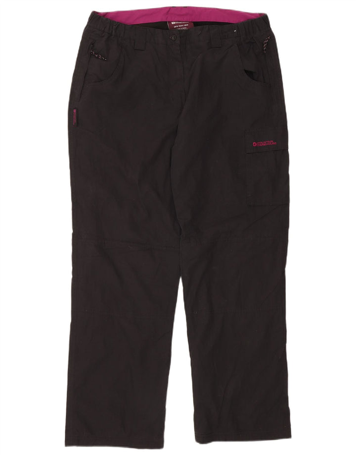 Calça corta-vento feminina Mountain Warehouse UK 16 grande W38 L30 preta