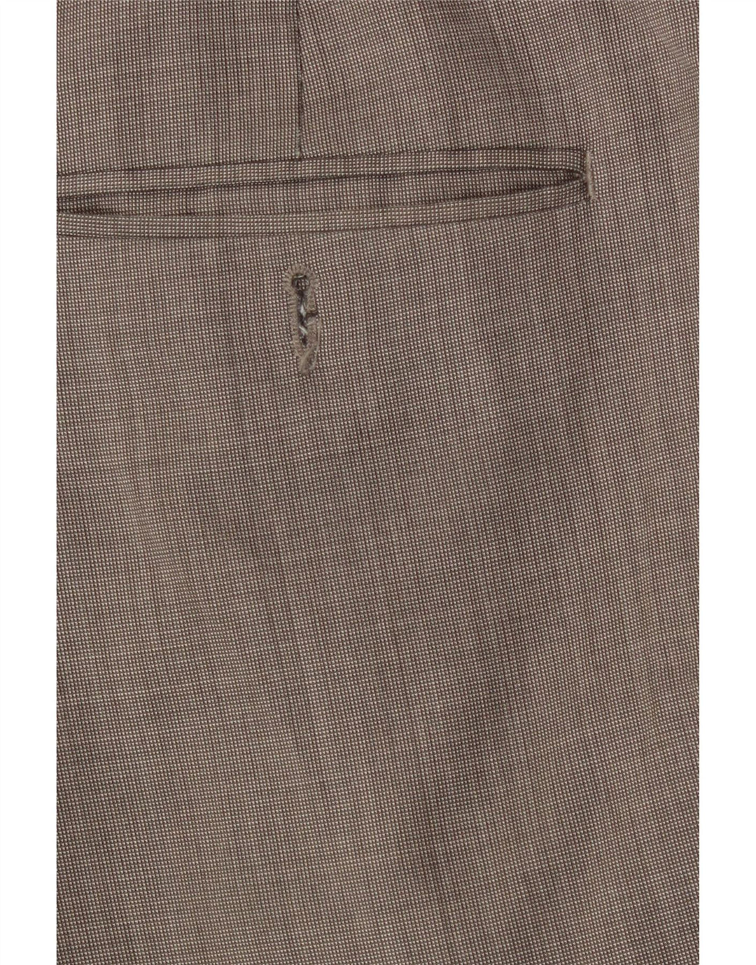 Calça masculina de terno reto Marks & Spencer W40 L32 cinza