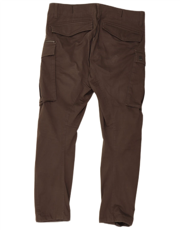 Calça cargo masculina reta G-STAR W34 L32 algodão cáqui
