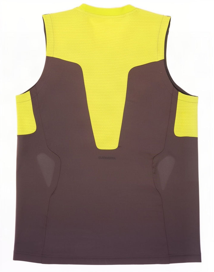 Adidas Menino Colete Top 13-14 Anos Cinza Colorblock