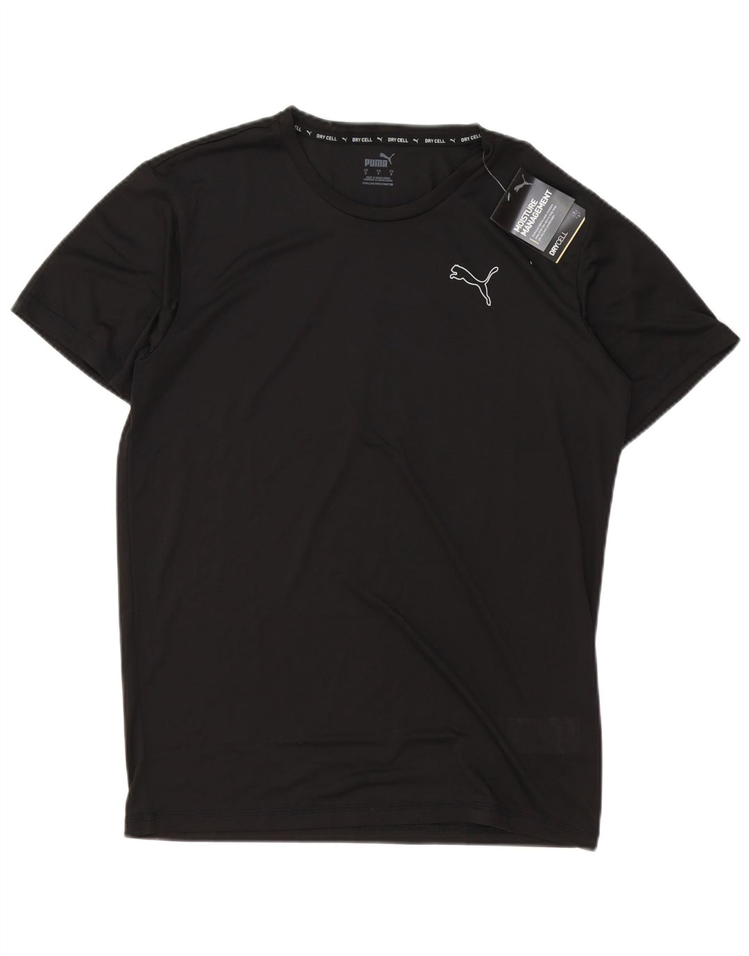 Camiseta masculina PUMA Top pequeno poliéster preto