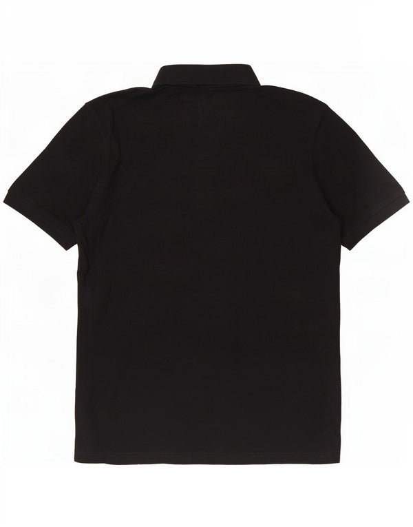 Camisa polo masculina Kappa de algodão preto médio