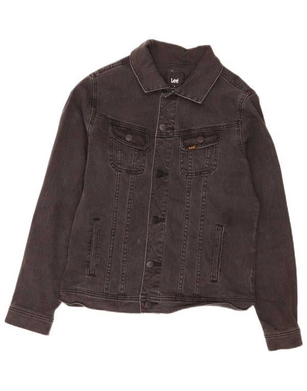 Jaqueta jeans Lee Boys 7-8 anos algodão preto