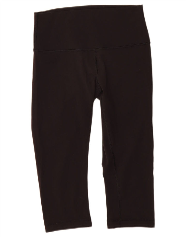LULULEMON Leggings capri feminino US 6 médio preto nylon