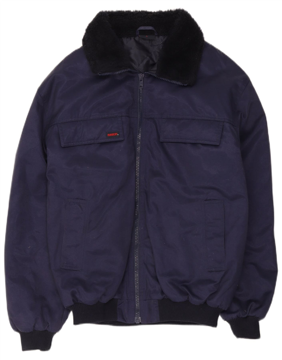 Jaqueta bomber masculina mascote Reino Unido 40 grande algodão colorblock azul marinho