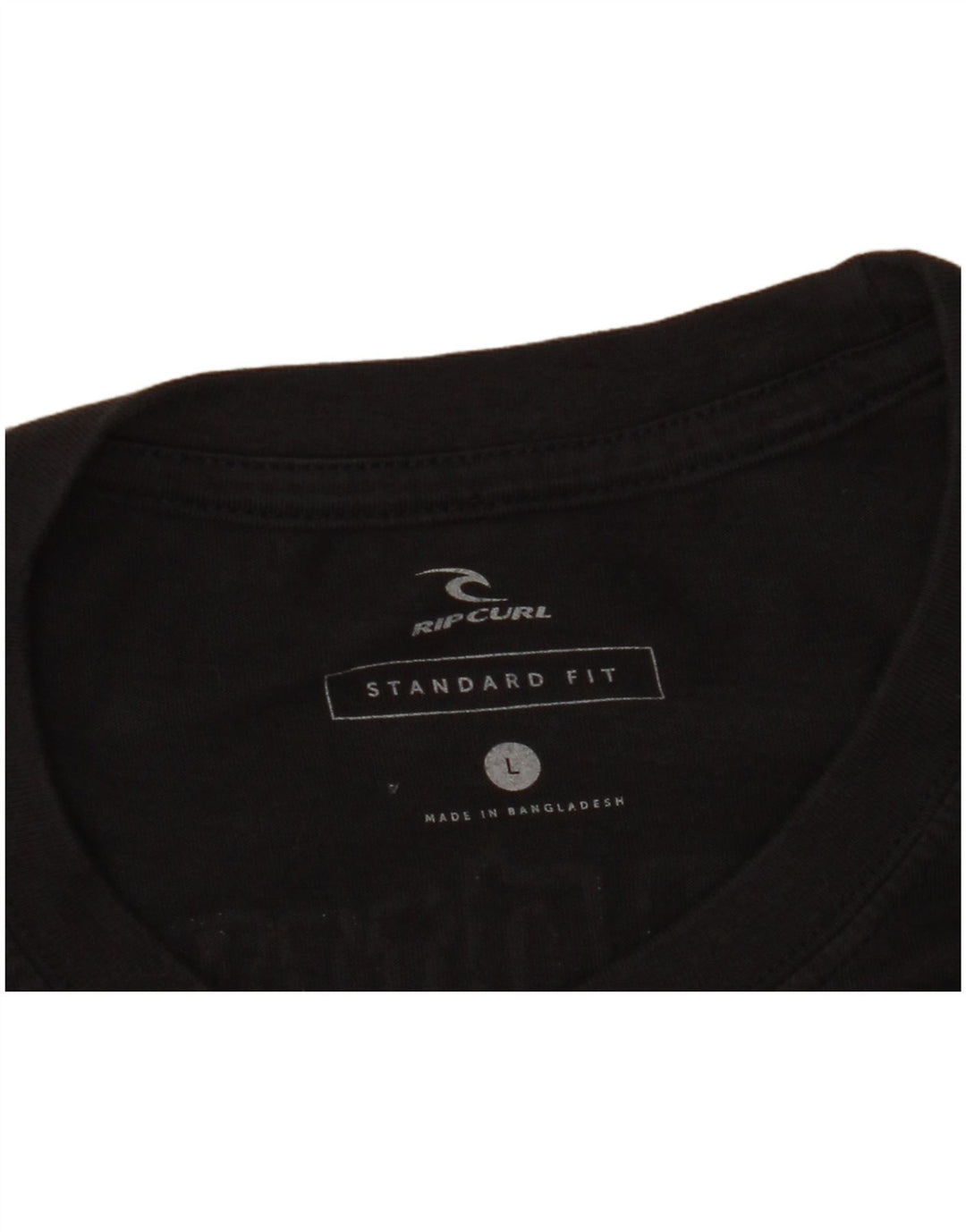 Camiseta masculina Rip Curl com ajuste padrão gráfico grande preto