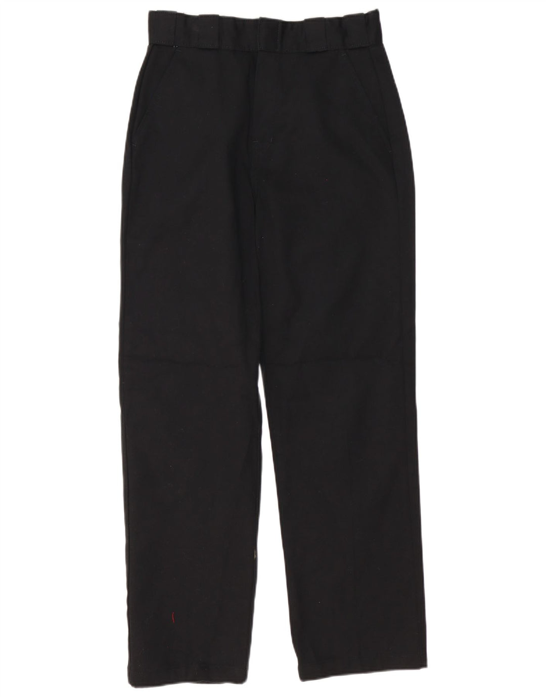 Calças Chino retas masculinas Dickies W26 L29 poliéster preto