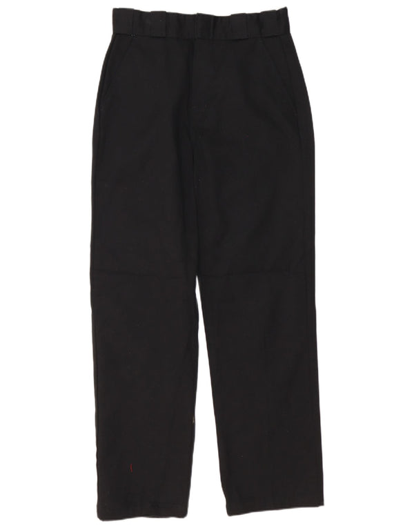 Calças Chino retas masculinas Dickies W26 L29 poliéster preto
