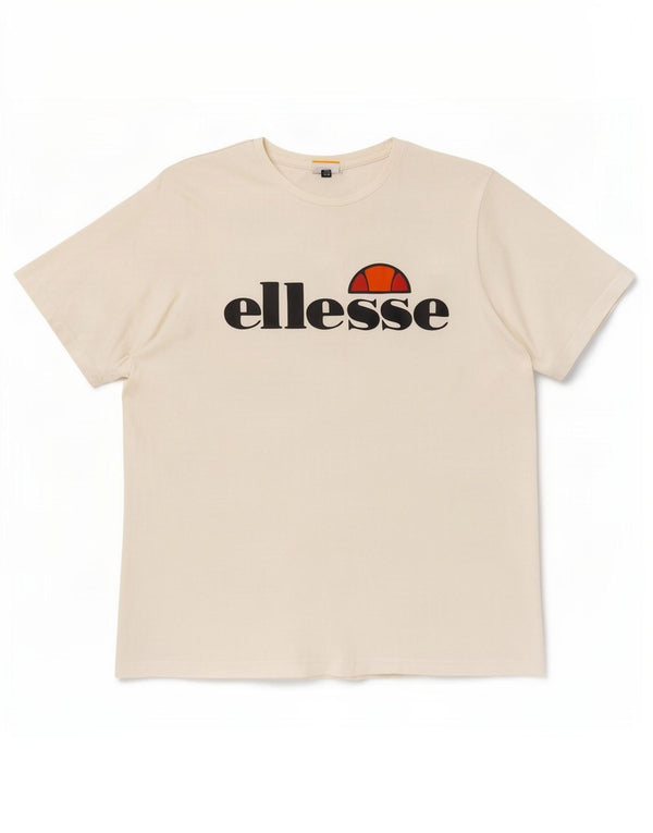 Camiseta feminina Ellesse com estampa gráfica UK 16 grande branca