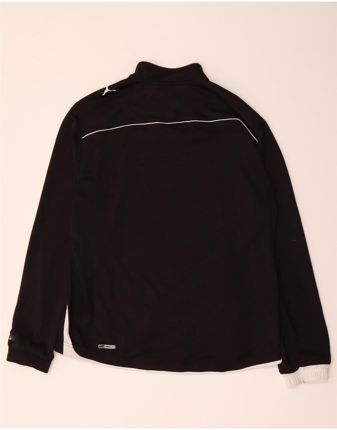 Puma masculino pulôver agasalho jaqueta grande poliéster colorblock preto