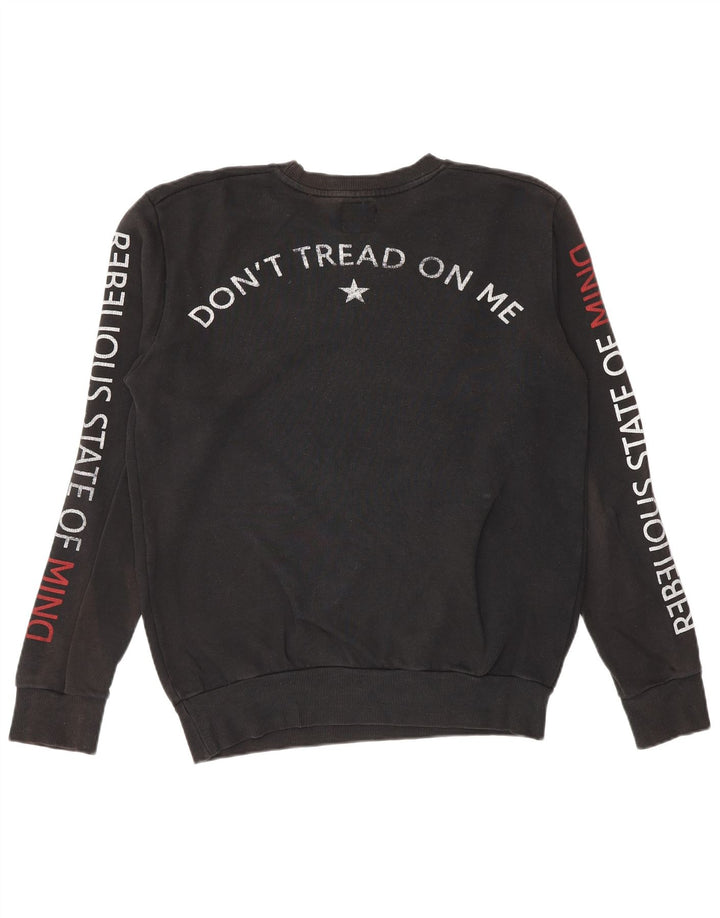Zara moletom gráfico masculino jumper pequeno preto