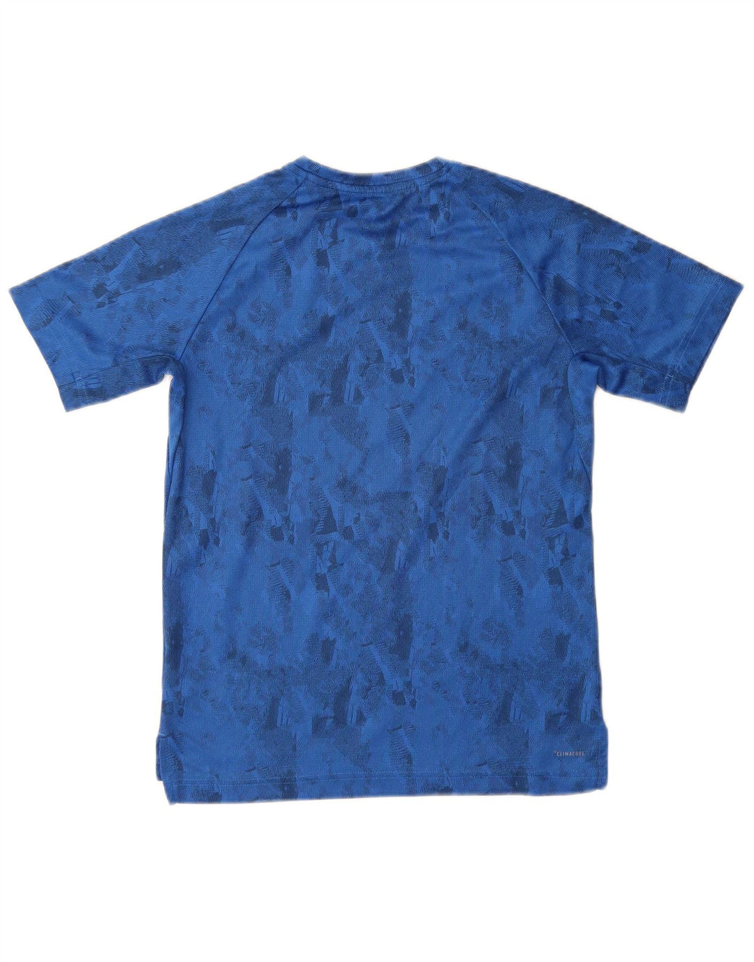 Camiseta Adidas Menino Climacool Top 11-12 Anos Azul Médio Geométrico