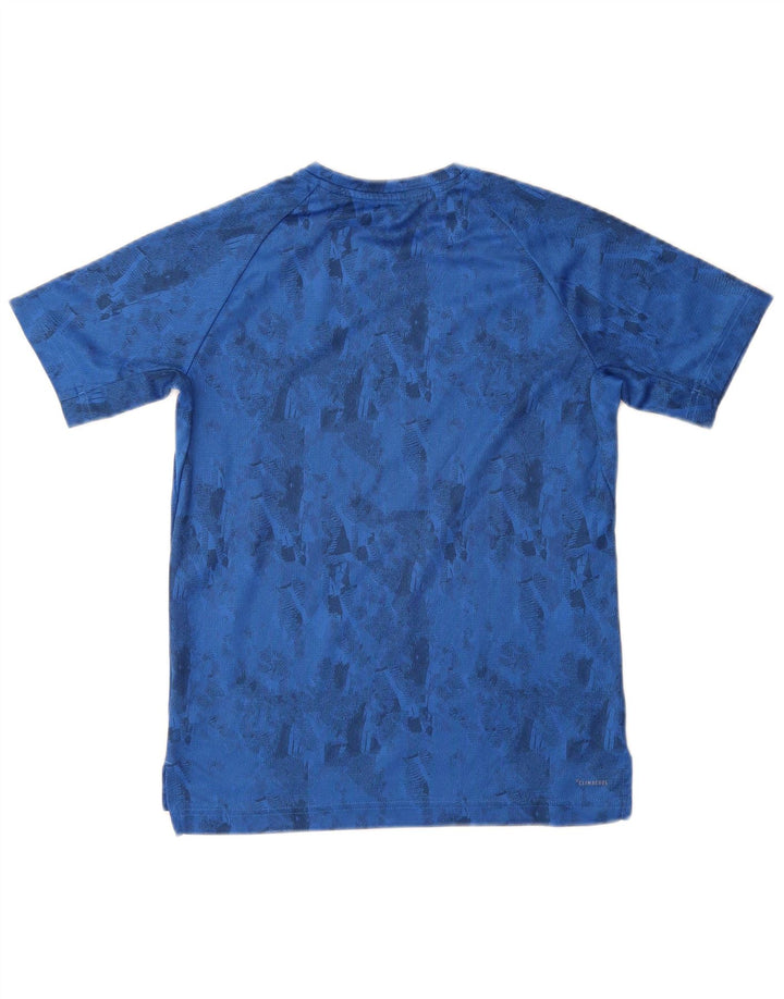 Camiseta Adidas Menino Climacool Top 11-12 Anos Azul Médio Geométrico