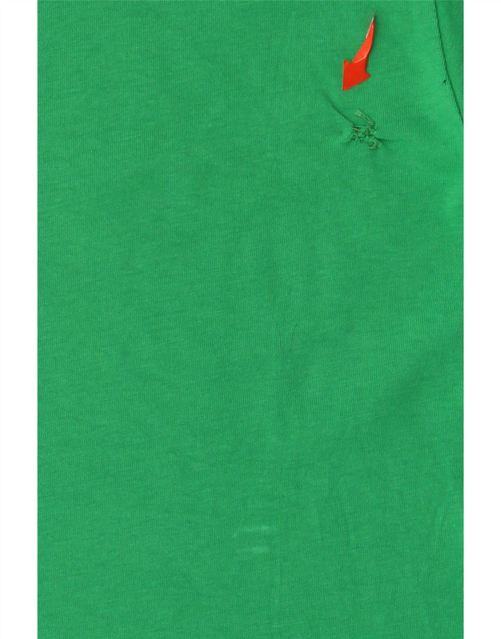 Campeão Mens Graphic T-Shirt Top Médio Algodão Verde