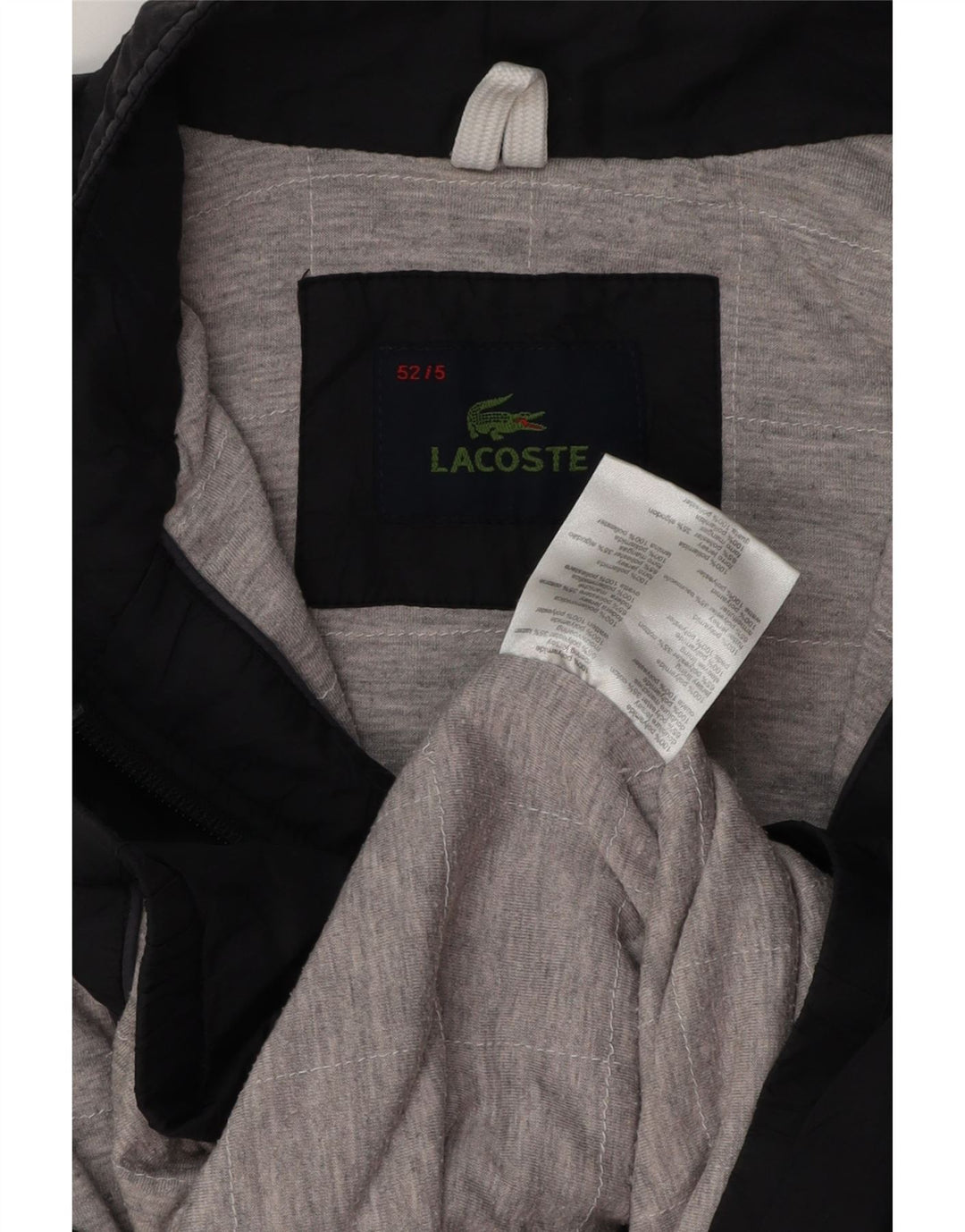 Jaqueta bomber masculina LACOSTE tamanho 5 grande poliamida preta