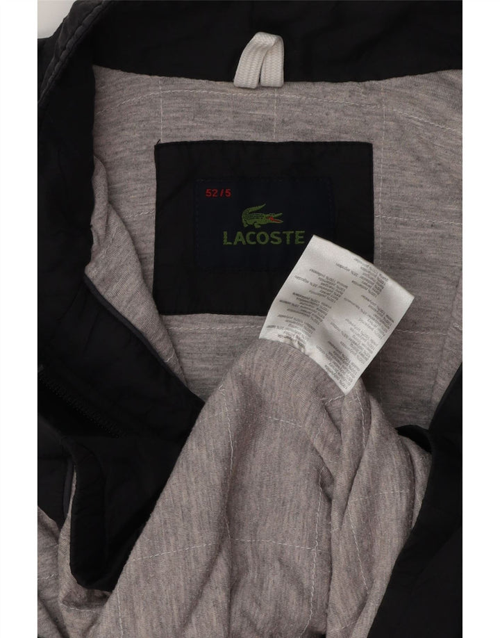 Jaqueta bomber masculina LACOSTE tamanho 5 grande poliamida preta