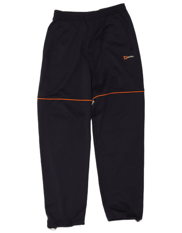 Calça de treino feminina Lotto Joggers UK 8 pequeno poliéster azul marinho