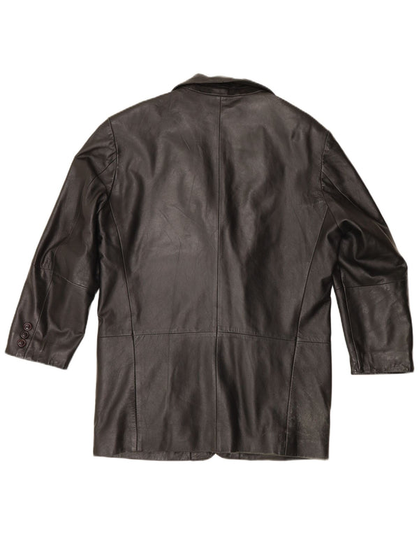 Gipsy by Mauritius Jaqueta blazer masculina de 3 botões Reino Unido 42 XL preta