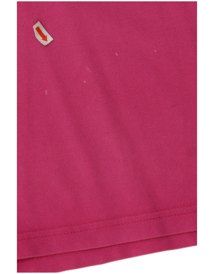 Camisa pólo feminina SERGIO TACCHINI UK 20 2XL algodão rosa