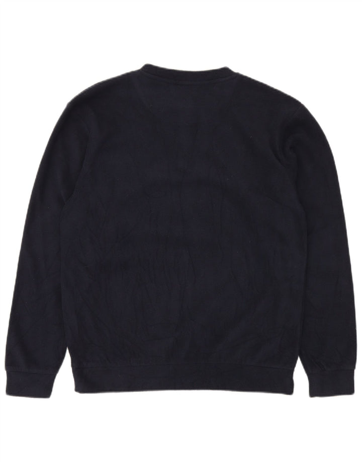 AUSTRALIAN L'ALPINA Suéter de lã masculino médio azul marinho poliéster