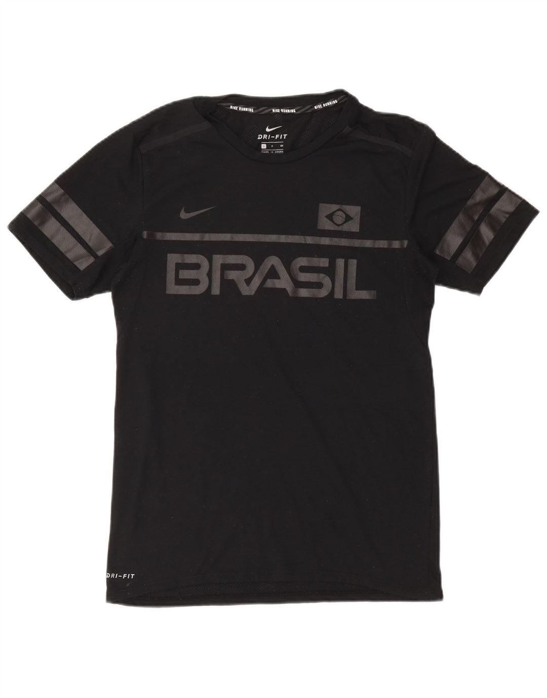 Camiseta Nike Brasil Masculina Graphic Top Pequena Preta