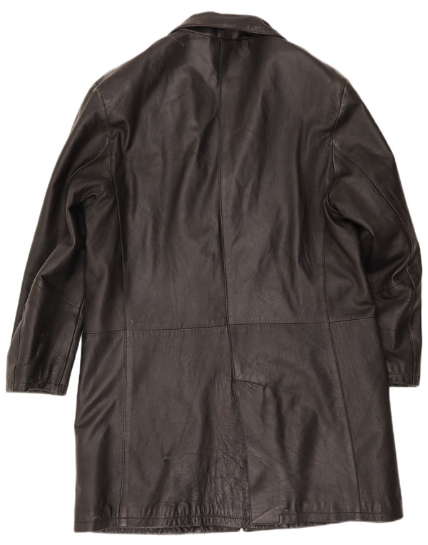 Casaco de couro masculino Sorbino UK 44 2XL preto