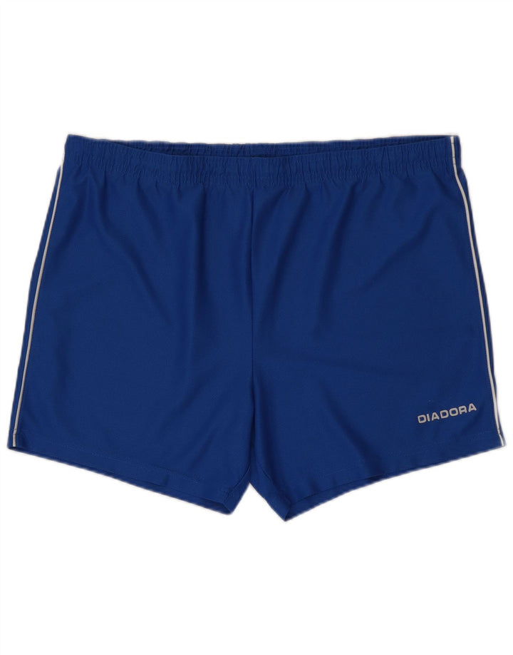 Shorts esportivos masculinos DIADORA grande poliéster azul