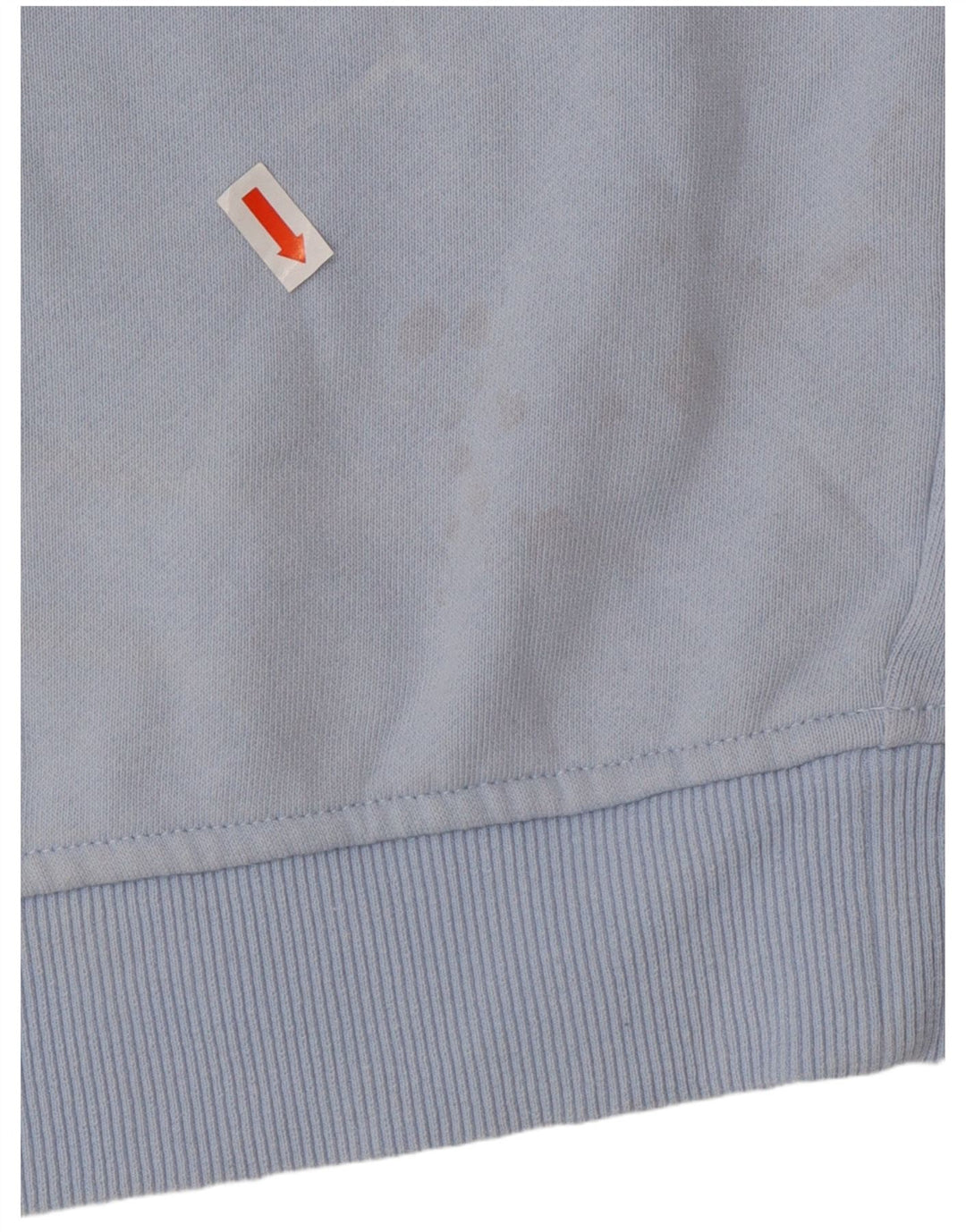 FILA moletom gráfico feminino jumper UK 14 algodão colorblock azul médio