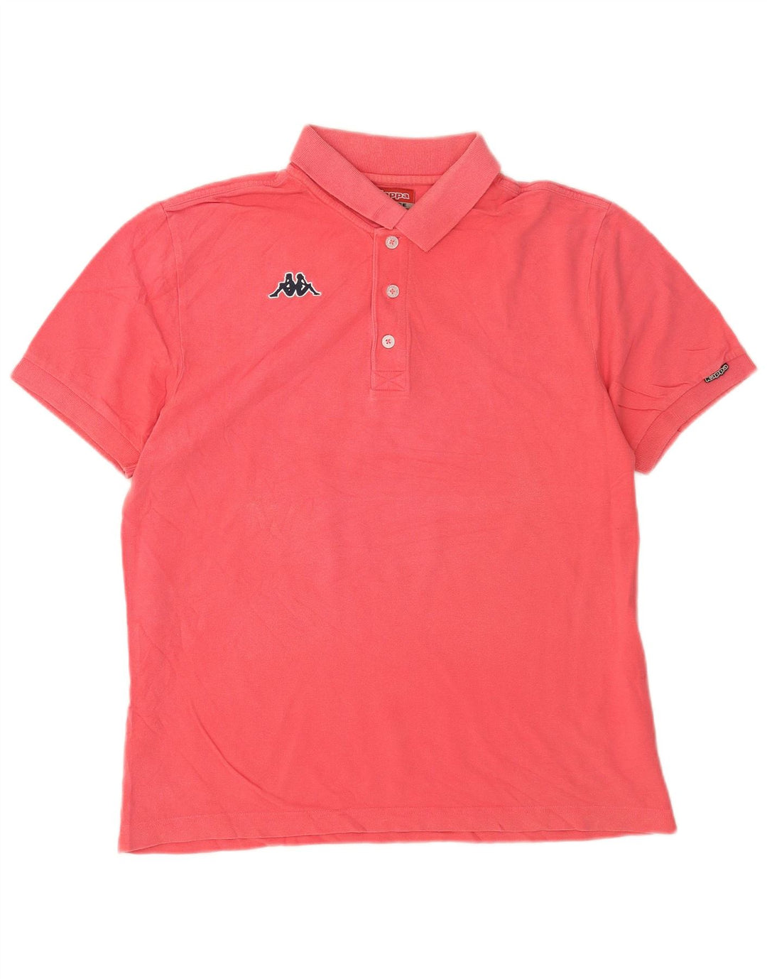 Camisa polo masculina Kappa grande rosa