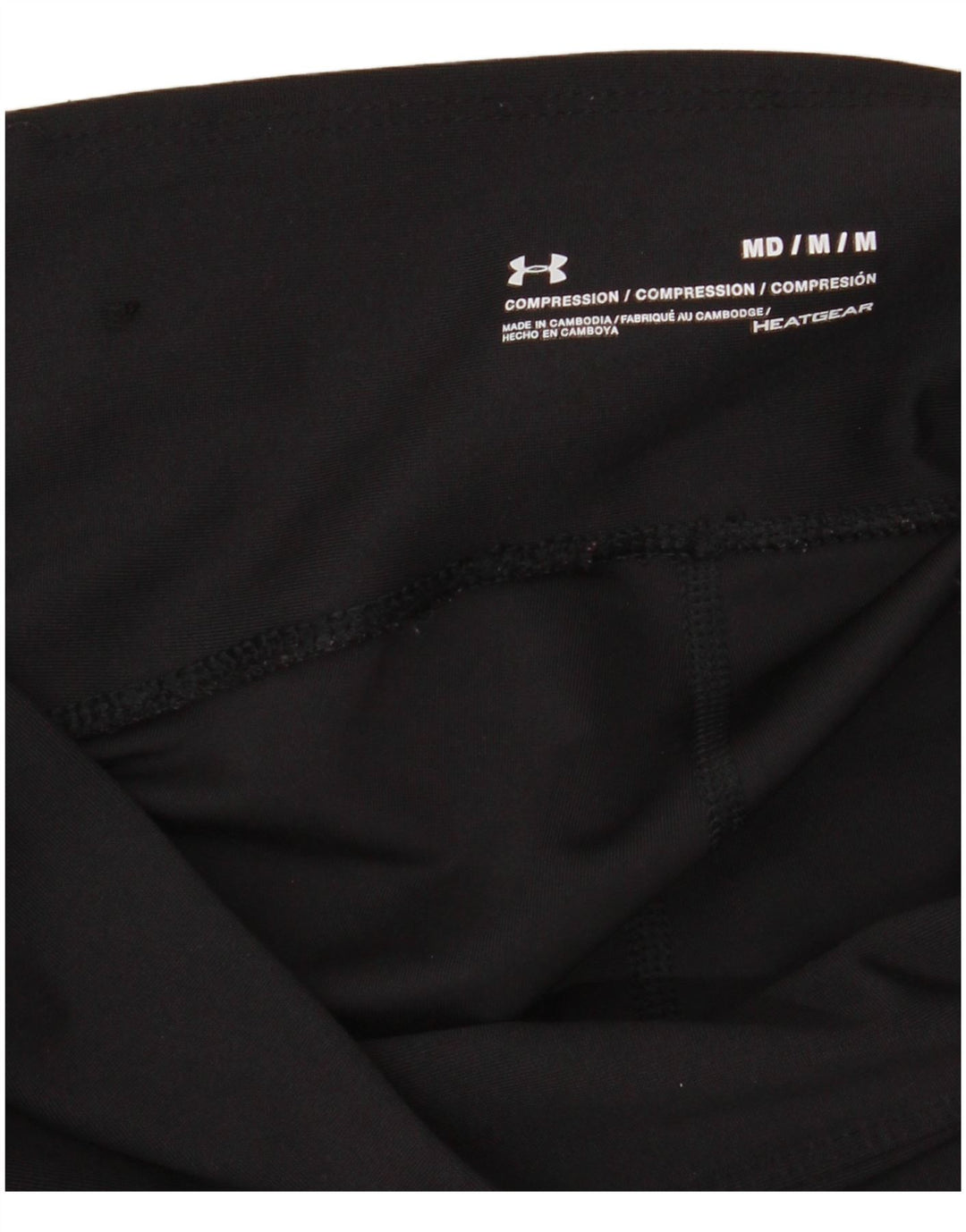 Under Armour Womens Heat Gear Leggings Reino Unido 12 Médio Preto