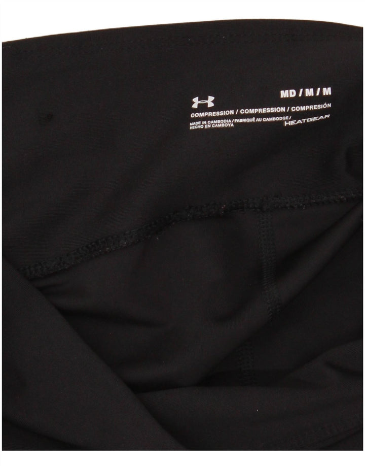 Under Armour Womens Heat Gear Leggings Reino Unido 12 Médio Preto